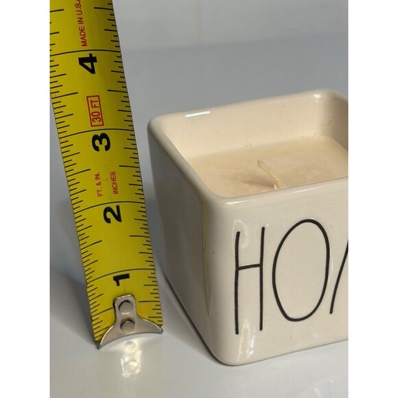 Rae Dunn Cinnamon Spice Scented Candle 3" Ceramic Holder Cream - Black Lettering - Picture 5 of 5